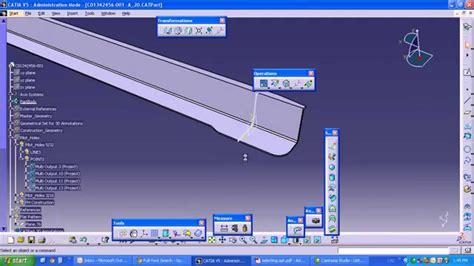 CATIA v5 flatten surface